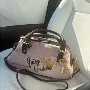 Juicy Couture Pink and Black Satchel